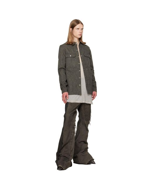 Rick Owens Gray Tower Bolan Bootcut Jeans for men