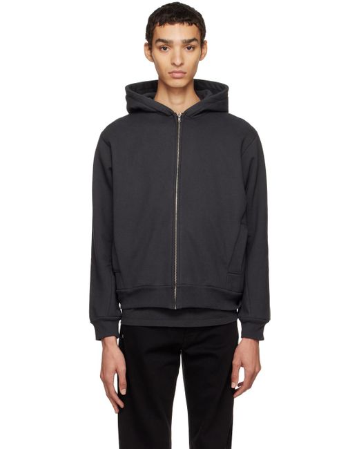 Lady White Co. Black Lady Co. Zip-Up Hoodie for men