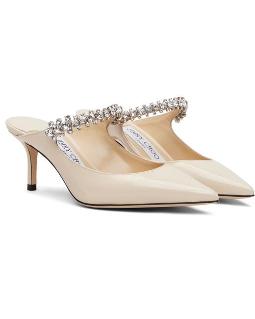 Jimmy Choo White Off- Bing 65 Heels
