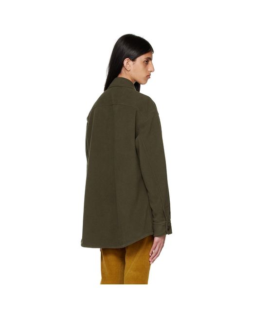 6397 Green Khaki Polyester Jacket