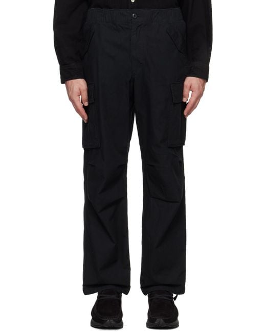 Thisisneverthat Black Regular-fit Cargo Pants for men