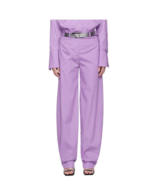 The Attico Purple jagger Trousers