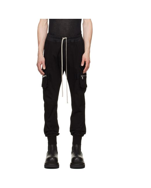 Rick Owens Black Tower Mastodon Cargo Pants for men