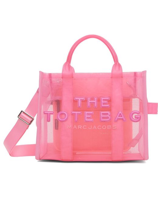 Marc Jacobs Pink 'the Mesh Medium' Tote