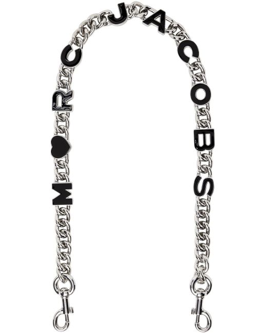 Marc Jacobs Black 'the Heart Charm Chain' Shoulder Strap