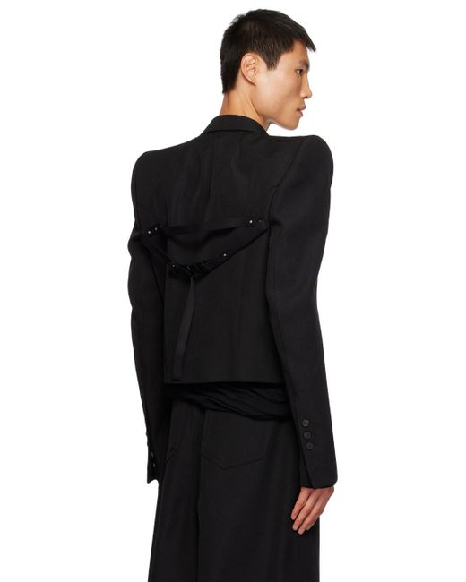 Veston neue alice noir à poches passepoilées Rick Owens pour homme en coloris Black