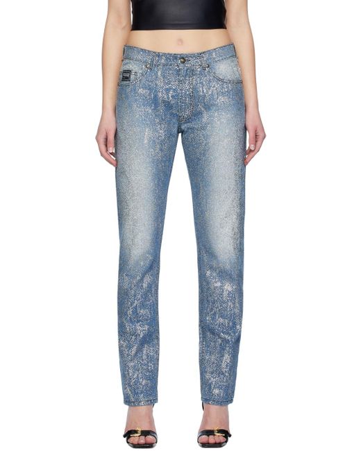 Versace Jeans Couture Blue Indigo Animalier Jeans
