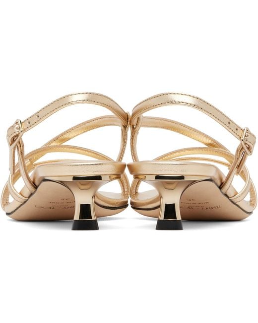Jimmy Choo Metallic Farris 35 Heeled Sandals