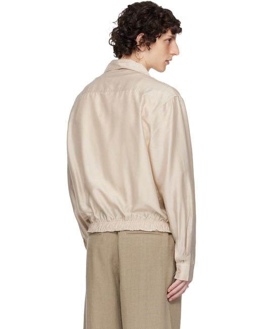 トップス OUR LEGACY Emporio Armani LIBERO SHIRT OUR LEGACY: WORK SHOP Emporio Armani Beige Libero Shirt | SSENSE