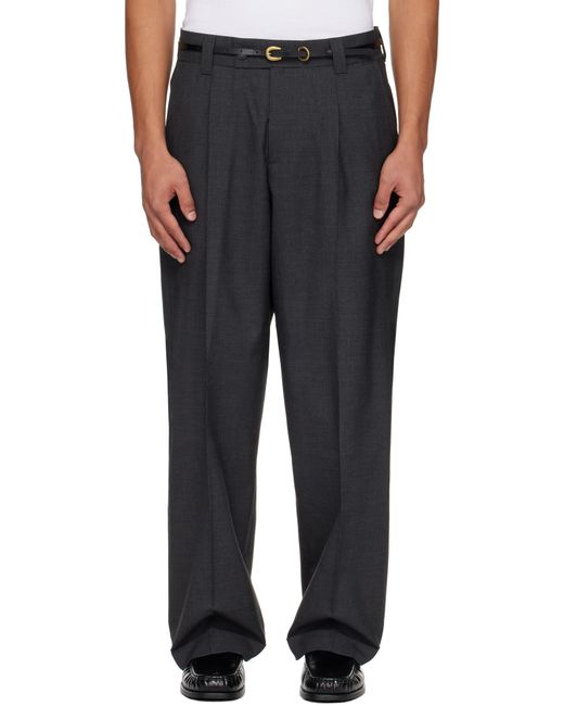 mfpen Black Patch Trousers for men