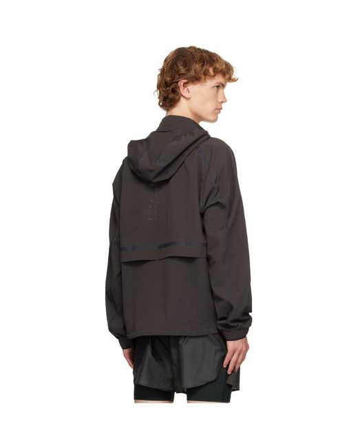 On Shoes Black Performance Volt Running Jacket for men