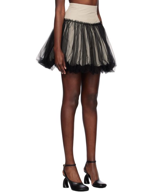 Renaissance Renaissance Black Qajar Tulle Miniskirt