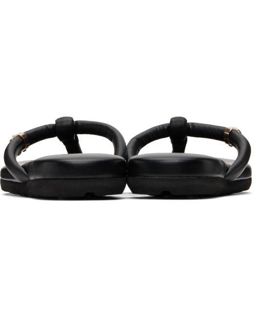 Gianvito Rossi ブラック Fiji ナッパ サンダル Black