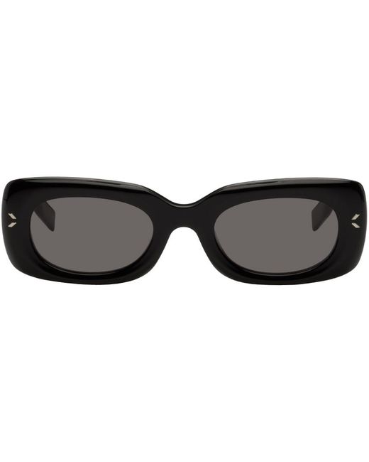 McQ Alexander McQueen Mcq Black Oval Sunglasses for men
