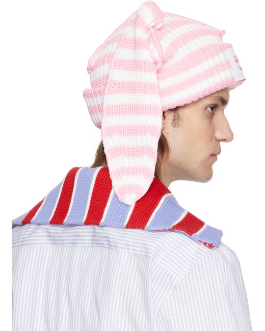 Charles Jeffrey White Ssense Exclusive & Chunky Rabbit Beanie for men
