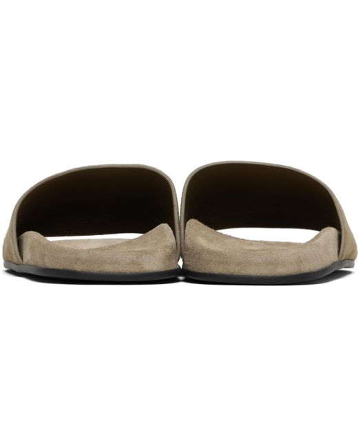 Sandales À Enfiler Hugh Taupe The Row en coloris Black