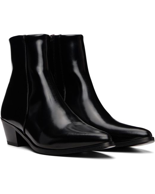 Ernest W. Baker Black 70's Boots for men