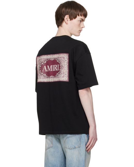 Amiri メンズ ブラック Bandana オーバーサイズ Tシャツの通販はau PAY
