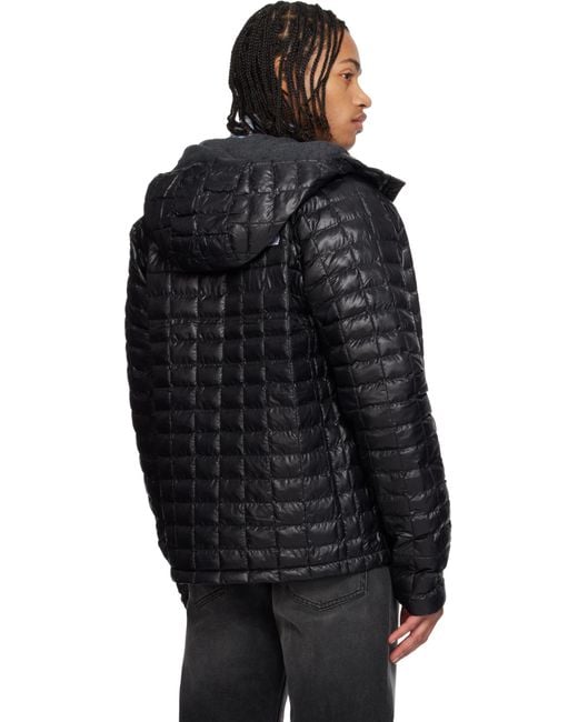 メンズ The North Face ブラック Thermoball フード ジャケット Black