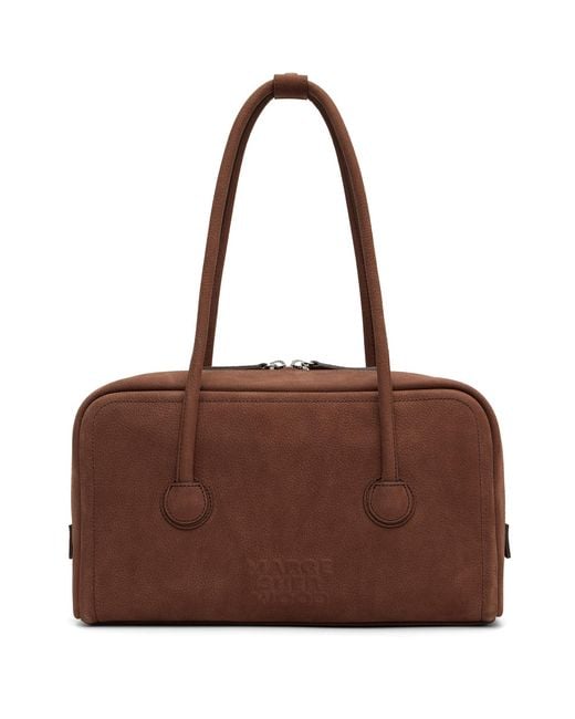 MARGE SHERWOOD Brown Soft Boston Small Bag