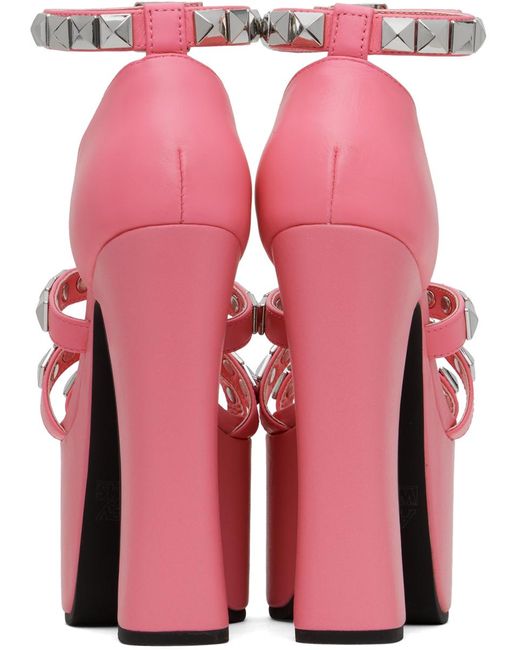 Ashley Williams Pink Studded Iris Heels