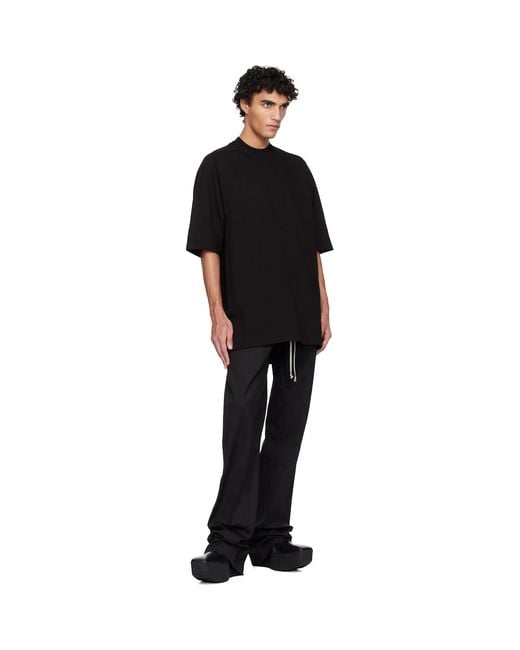 Rick Owens Black Temple Tommy T-Shirt for men