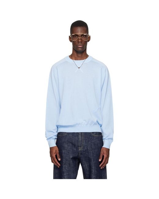 Jacquemus Blue 'The J' Sweater for men
