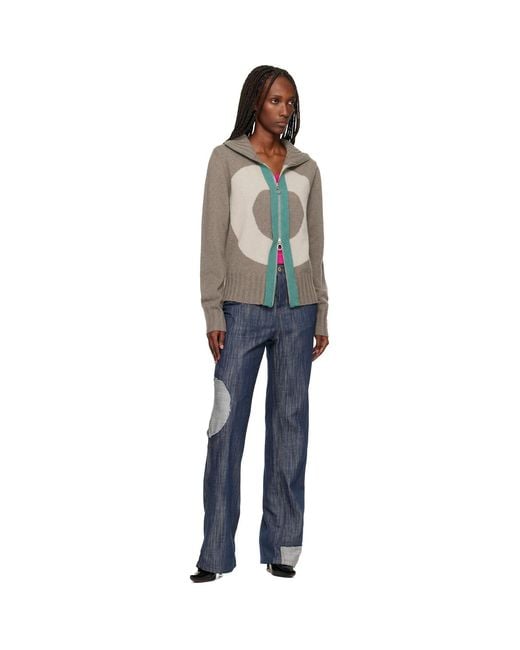 Edward Cuming Black Vortex Window Sweater
