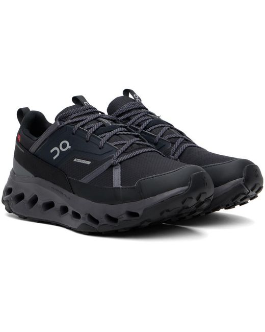 On Shoes Black Cloudhoriz Waterproof Sneakers for men