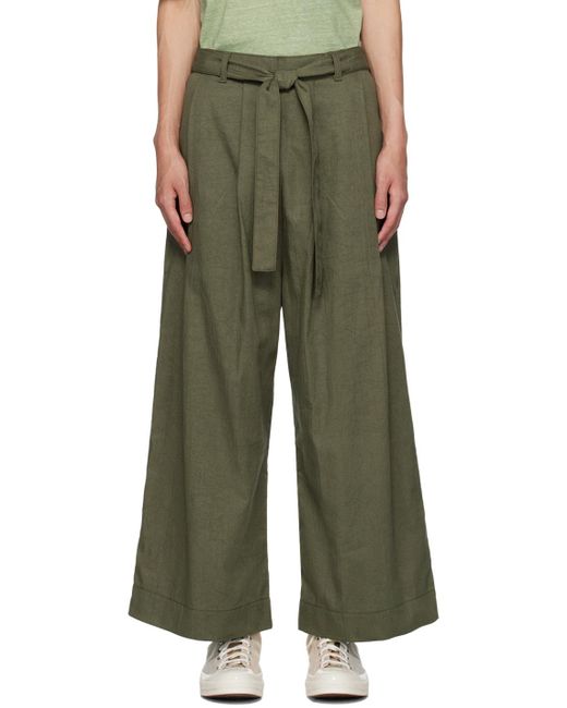 Naked & Famous Green Nakedfamous Denim Ssense Exclusive Trousers for men