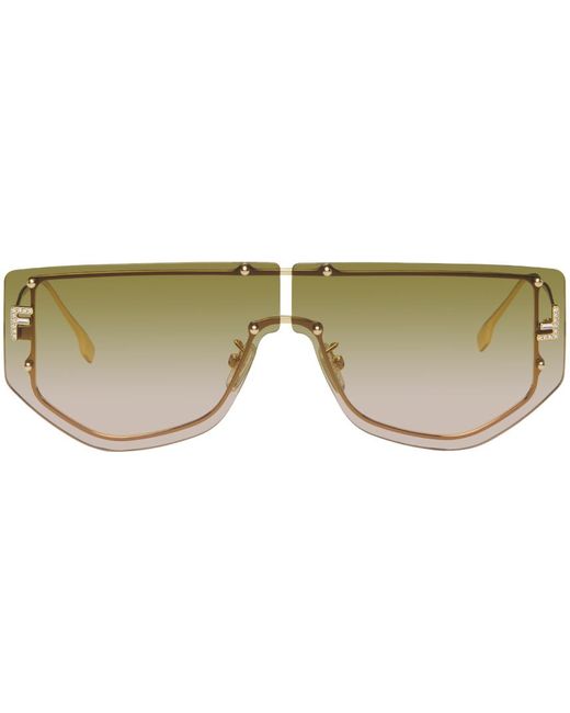 Fendi Black Gold ' First' Sunglasses
