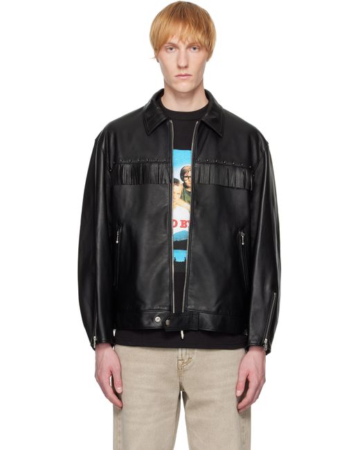 Wacko Maria Wolf's Head Edition Single Riders Leather Jacket in