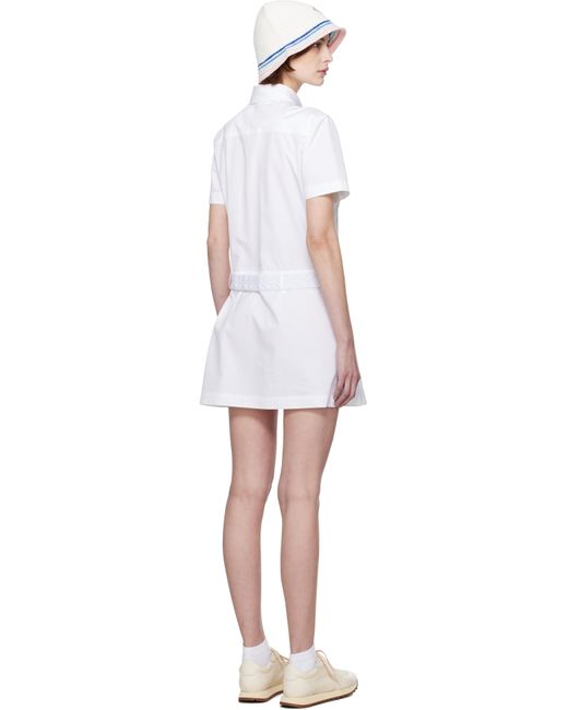 Robe Courte De Tennis Blanche En Coton À Plis Creux Casablanca en coloris Black