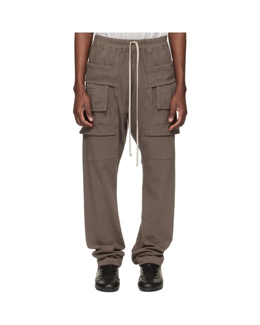 Rick Owens Multicolor Temple Creatch Drawstring Cargo Pants for men