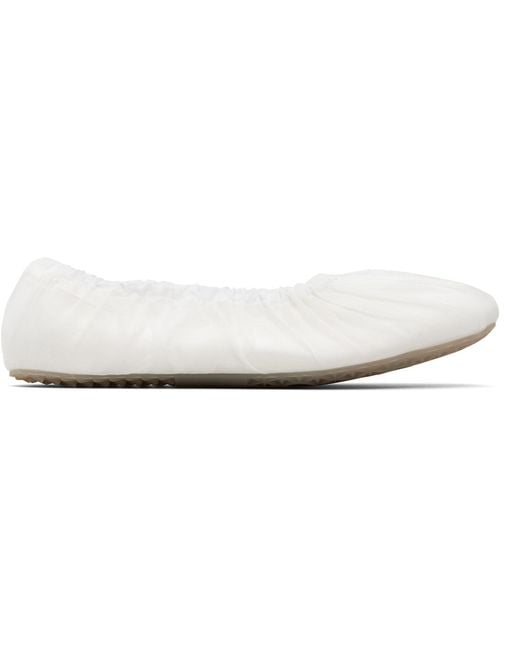 Maison Margiela Black Layered Ballerina Flats