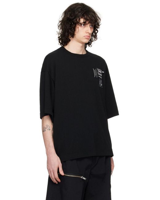 T-shirt uc1d4807-4 noir Undercover pour homme en coloris Black