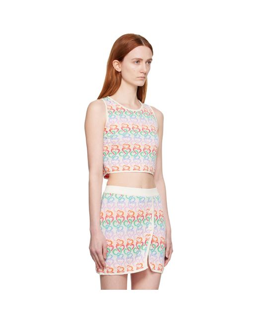 Marco Rambaldi Multicolor Heart Tank Top