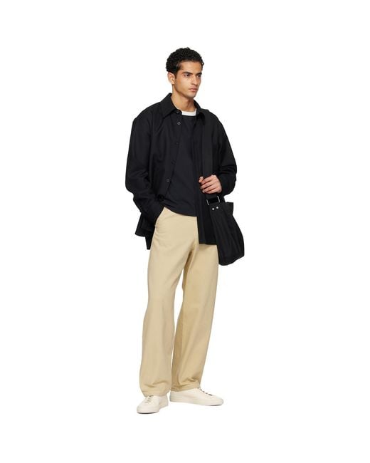 A.P.C. Black Journal Satchel for men
