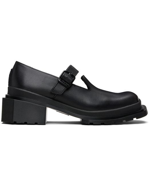 Dr. Martens Black Maybole Square Toe Mary Jane Heels