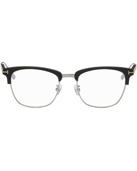 Tom Ford Black Browline Glasses for men