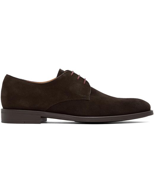 PS by Paul Smith Black Brown Suede Bayard Derbys for men