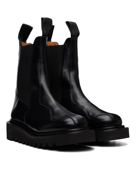 Toga Virilis Black Ssense Exclusive Aj1131 Chelsea Boots for men