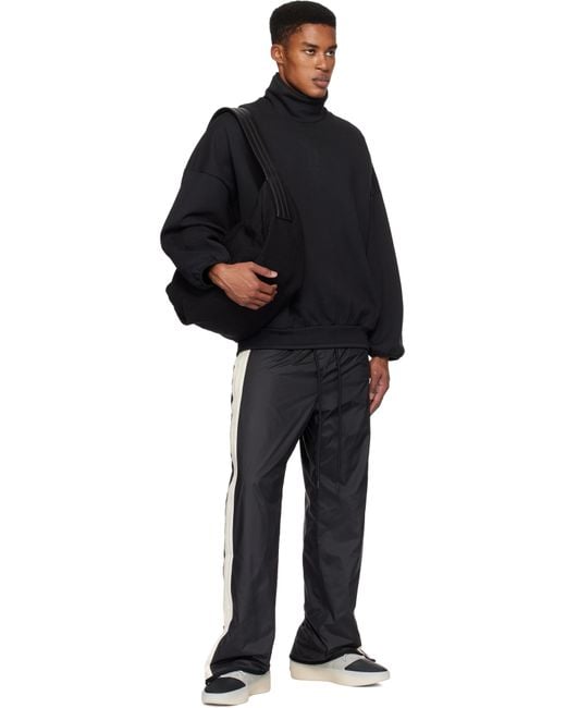 メンズ Fear Of God Adidas Originalsエディション ブラック ヘビーフリース タートルネック Black