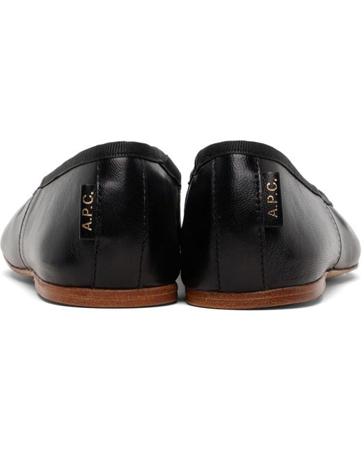 A.P.C. Black Swan Ballerina Flats