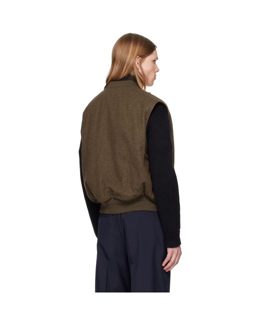 Jil Sander Brown Sport Vest for men