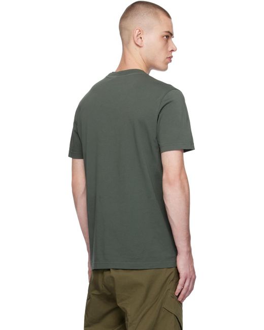 メンズ Moncler ーン パッチポケット Tシャツ Green