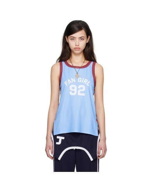 Im Sorry by Petra Collins Blue Ssense Exclusive Jennyfax Edition Striped Tank Top