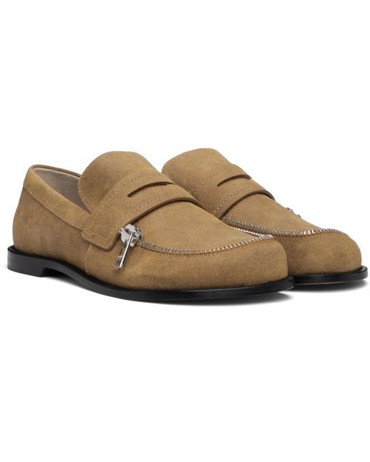 J.W. Anderson Black Tan Biker Loafers