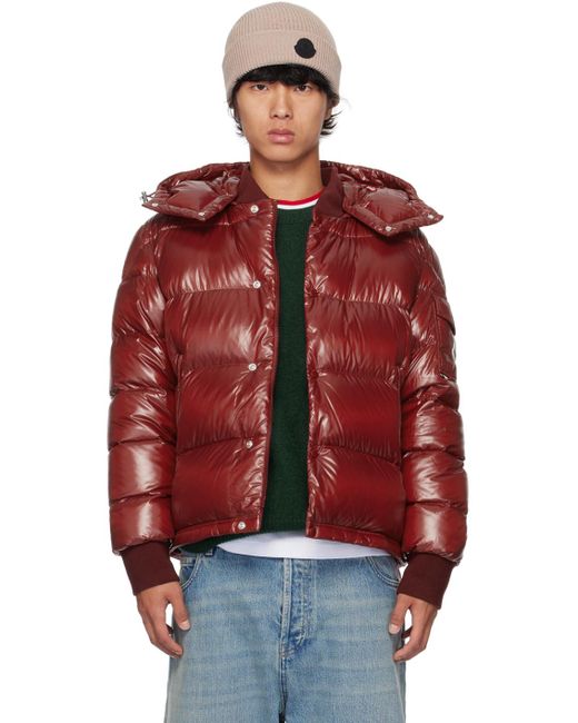 Moncler Red Maljasset Down Jacket for men