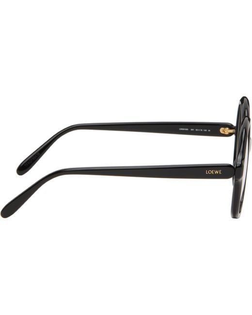 Loewe Black Slim Oversized Glasses